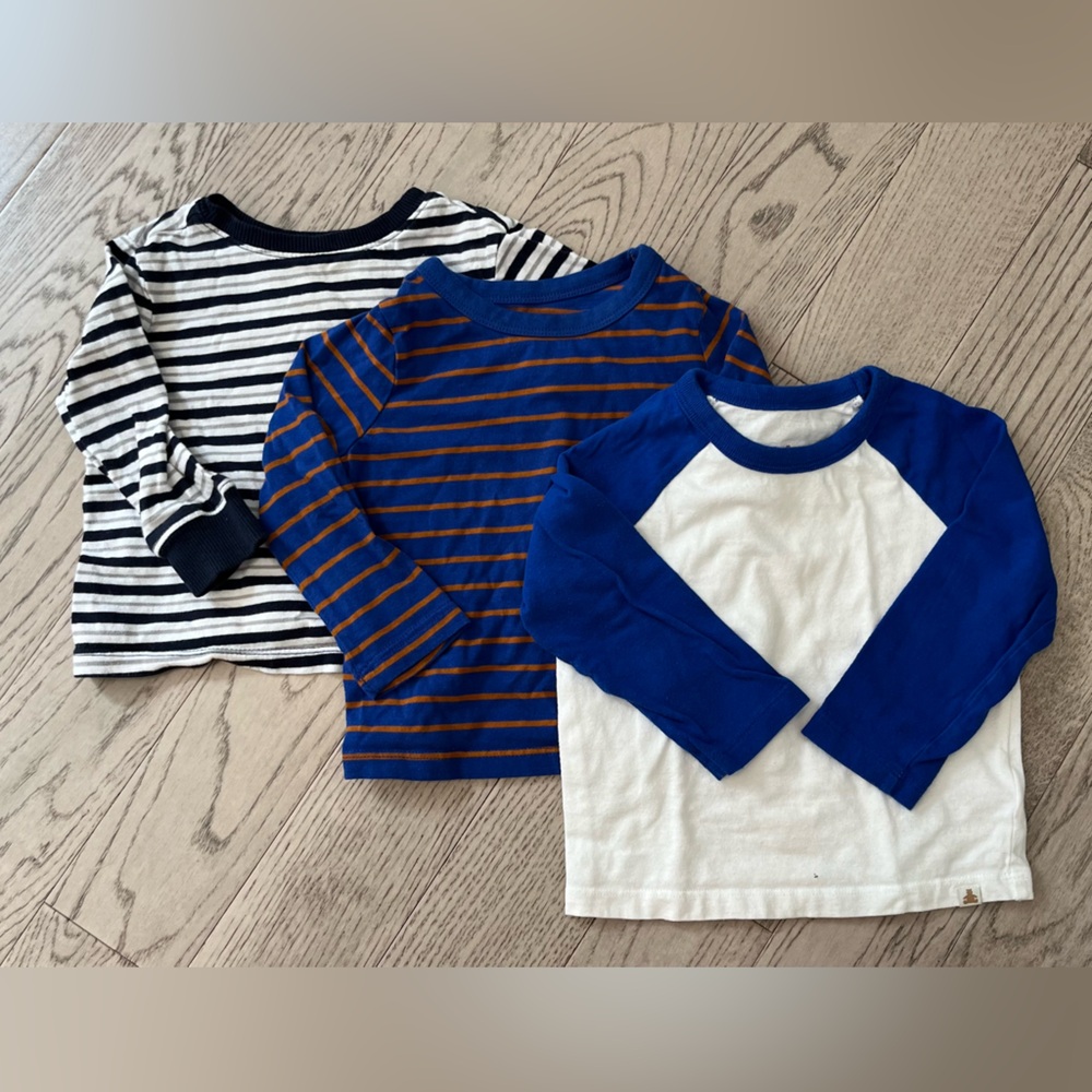 Old Navy Kids Long Sleeve Tees - Stripes and Raglan